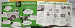1954 FWD Truck Series 300 Sales Folder Mailer & Specifications