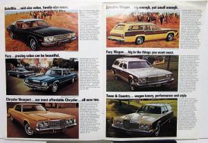 1974 Plymouth Chrysler Eight Small Car Buys XL Sales Brochure Original