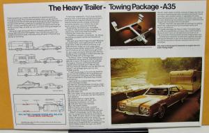 1974 Chrysler Plymouth Trailer-Towing Guide Sales Brochure Original