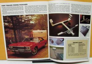 1974 Plymouth Fury I II III Gran Sedan & Coupe Sales Brochure Original