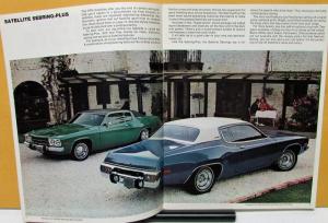 1974 Plymouth Satellite Sebring Plus Sedan Coupe Road Runner Sales Brochure
