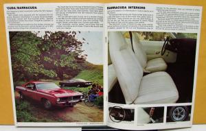 1974 Plymouth Duster Valiant Cuda Scamp Sales Brochure Original