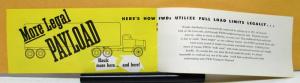 1959 FWD Truck Model T TS 47 647 Transport Tractors Sales Brochure