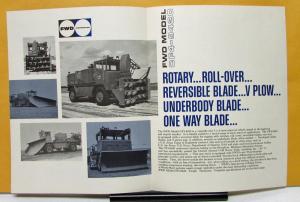 1955 1956 1957 1958 1959 1960 FWD Truck Model CF4 9420 Brochure & Specifications