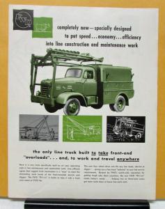 1961 FWD Truck Model U 150 Rhino Sales Mailer & Specifications