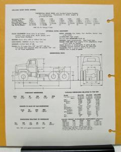 1960 1961 1962 1963 1964 1965 FWD Truck AB6 4000 Series Specification Sheets