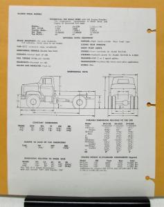 1960 1961 1962 1963 1964 1965 FWD Truck 4 3000 Series Specification Sheet