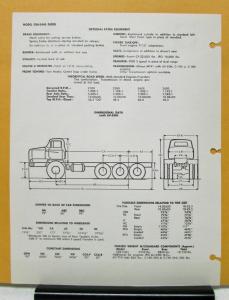 1960 1961 1962 1963 1964 1965 FWD Truck Model 8x8 C Specification Sheet