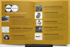 1960 1961 1962 1963 1964 1965 FWD Truck Ready Mix Sales Brochure