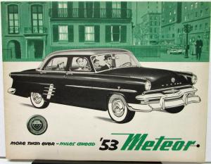 1953 Canadian Ford Mercury Meteor Dealer Sales Brochure