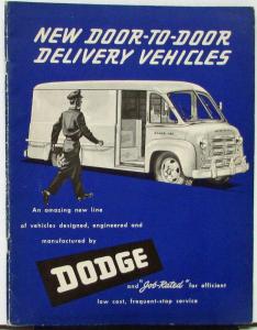 1949 Dodge Truck Door To Door Delivery Vehicles Sales Brochure Original