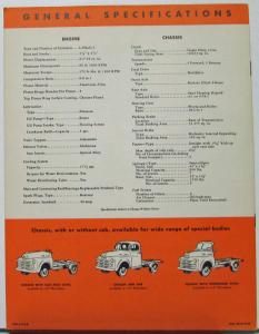 1950 Dodge C Models Three Fourth Ton Truck Pickup Stake Sales Brochure Original