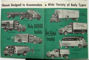 1950 Dodge HH & HHM Models Two Ton Truck Sales Brochure Original