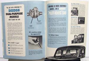 1951 Dodge Stake Van Trailer Truck J & K Models 2 & 1 Half Ton Sales Brochure