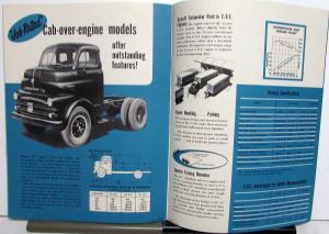 1951 Dodge Stake Van Trailer Truck J & K Models 2 & 1 Half Ton Sales Brochure