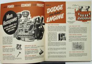 1951 Dodge Truck R T V Y Models Two & Three Fourths Thru Four Ton Sale Brochure