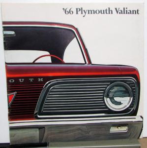 1966 Plymouth Valiant 100 200 Signet Dealer Color Large Sales Brochure Original