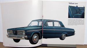 1966 Plymouth Valiant 100 200 Signet Dealer Color Large Sales Brochure Original