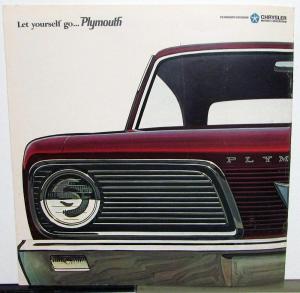 1966 Plymouth Valiant 100 200 Signet Dealer Color Large Sales Brochure Original