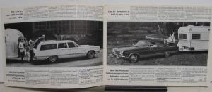 1967 Plymouth Dealer Sales Brochure Towing A Trailer Fury Belvedere Barracuda