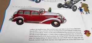 1934 Oldsmobile Six Dealer Color Sales Brochure Folder Original Coupe Sedan