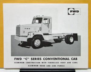 1972 FWD Truck C Series Conventional Cab Data Sheet
