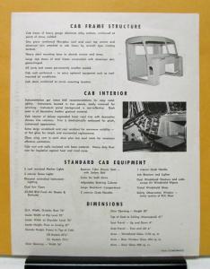 1972 FWD Truck C Series Conventional Cab Data Sheet