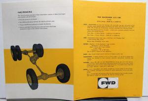 1973 FWD Truck Tractioneer Series 4x4 Sales Folder