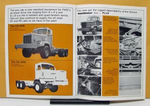 1973 FWD Truck C Series Tractioneer Cab Of Aluminum Construction Sales Brochure