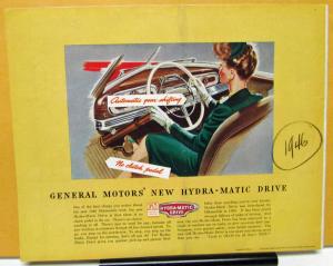 1946 Oldsmobile Dealer Color Sales Brochure Folder Large 76 78 Club Sedan