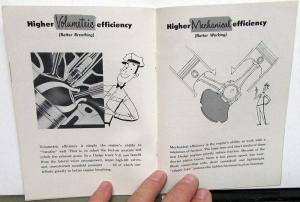 1953 Dodge V 8 Truck Engine Power Story Sales Book Original