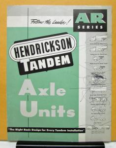 1961 Hendrickson Truck Axle Units AR Series Sales Folder