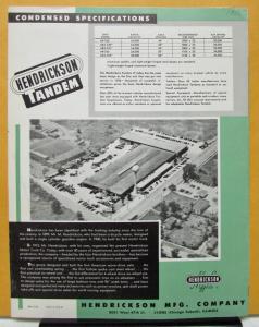 1961 Hendrickson Truck Axle Units AR Series Sales Folder