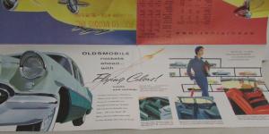 1955 Oldsmobile Dealer Color Sales Brochure Folder Large Rocket 88 98