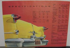 1955 Oldsmobile Dealer Color Sales Brochure Folder Large Rocket 88 98