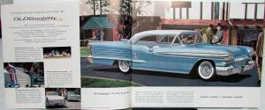 1958 Oldsmobile Dealer Color Prestige Sales Brochure Large Super Dynamic 88 98