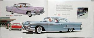 1958 Oldsmobile Dealer Color Prestige Sales Brochure Large Super Dynamic 88 98