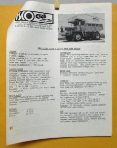 1972 1973 1974 1975 1976 1978 1979 ISCO Truck Model 13 23 Specification Sheets