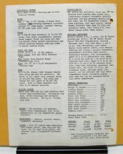 1972 1973 1974 1975 1976 1978 1979 ISCO Truck Model 13 23 Specification Sheets