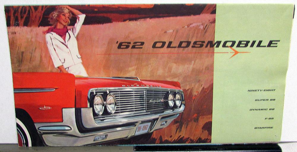1962 Oldsmobile Dealer Color Sales Brochure Large Folder 98 88 F-85 Starfire