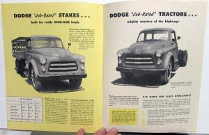 1954 Dodge Truck G H J K Model 1 & 1 Half Ton To 2 & One Half Ton Sale Brochure