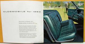 1963 Oldsmobile Dealer Prestige Color Sales Brochure 98 88 Starfire F-85 Jetfire