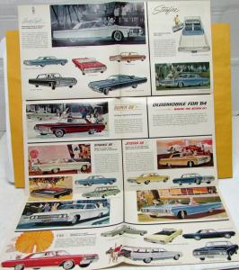 1964 Olds 98 Starfire Super 88 Dymanic 88 Jetstar I & 88 F85 Sales Folder Large