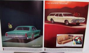 1966 Oldsmobile Dealer Prestige Sales Brochure Toronado 98 88 442 Cutlass F-85