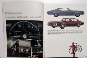 1968 Oldsmobile Dealer Prestige Sales Brochure Toronado 98 88 442 Cutlass F-85