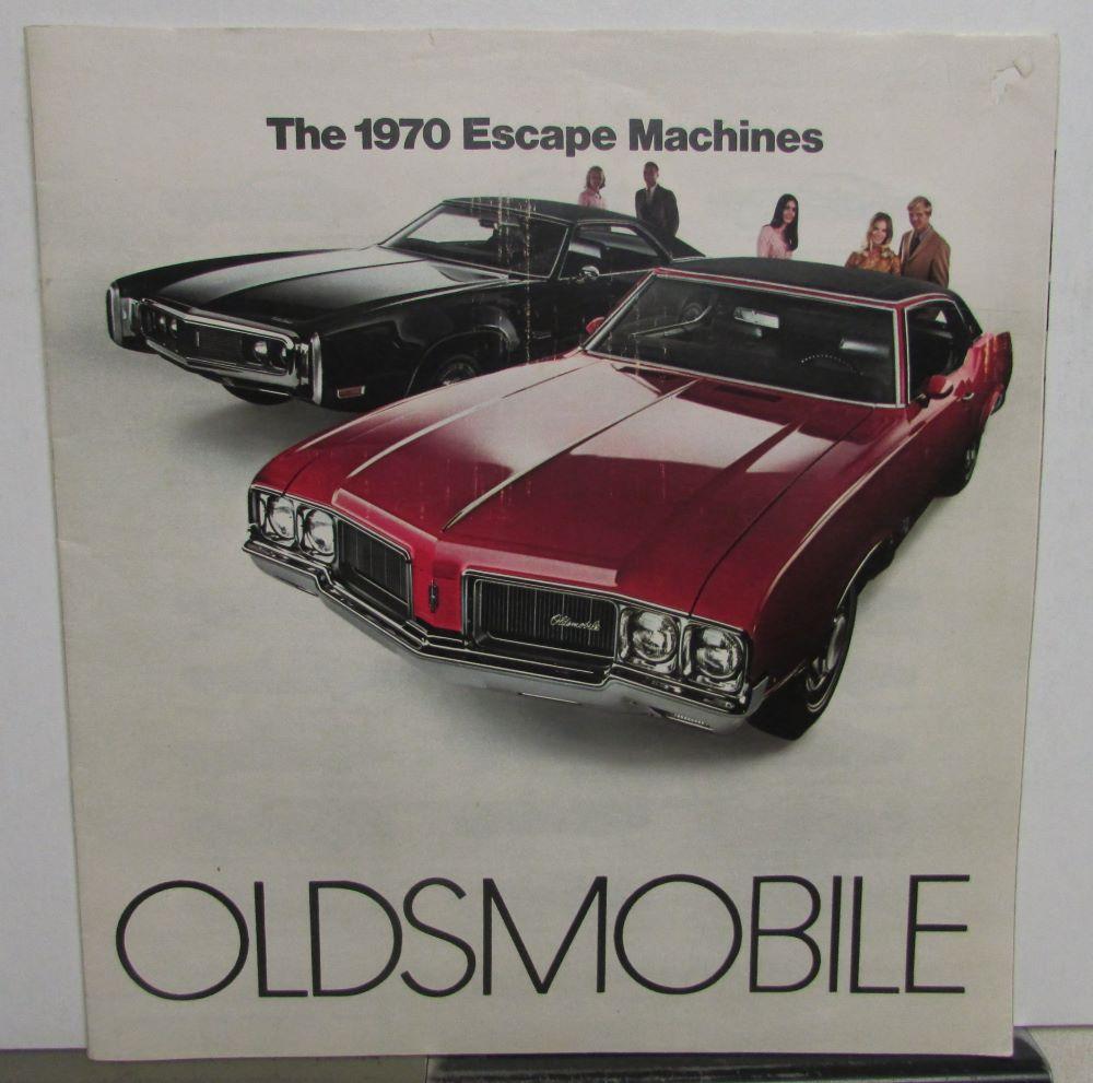 1970 Oldsmobile Dealer Brochure Escape Machines 442 Cutlass Toronado 98 88 F-85