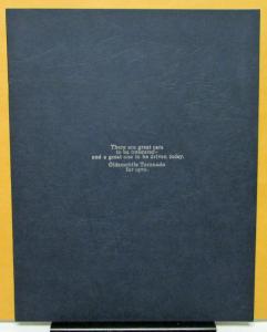 1970 Oldsmobile Dealer Prestige Sales Brochure Toronado Color Large