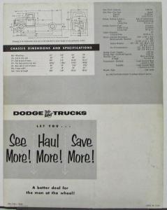 1955 Dodge Truck Model R Two & Three Quarter Ton Sales Folder Original