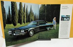 1971 Oldsmobile Dealer Large Color Sales Brochure Toronado 98 88 442 Cutlass