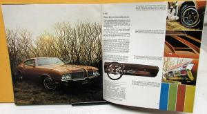 1971 Oldsmobile Dealer Large Color Sales Brochure Toronado 98 88 442 Cutlass